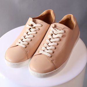 Sézane Basket Jack Leather Sneakers